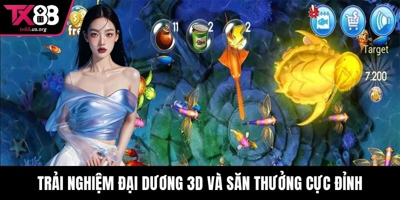 Trải nghiệm đại dương 3D và săn thưởng cực đỉnh