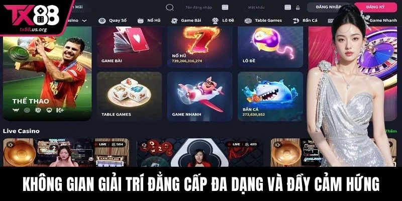 Không gian giải trí đẳng cấp đa dạng và đầy cảm hứng