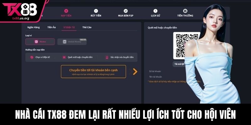 Nhà cái TX88 đem lại rất nhiều lợi ích tốt cho hội viên